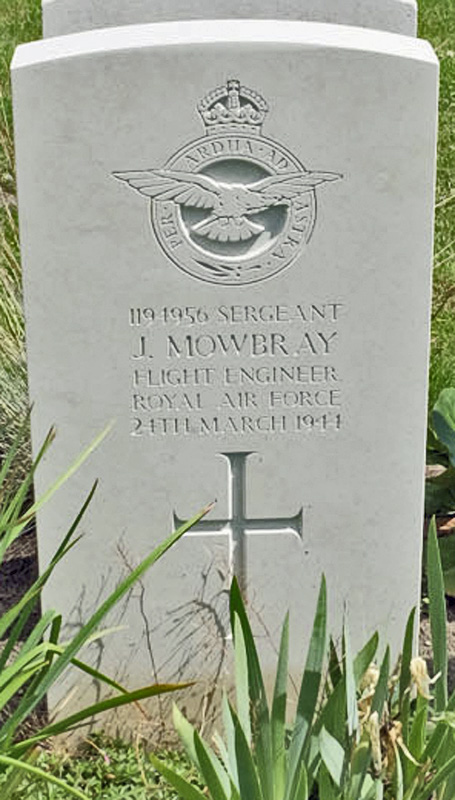 Sgt Joseph Mowbray<br/><br /><br />died March 24th, 1944